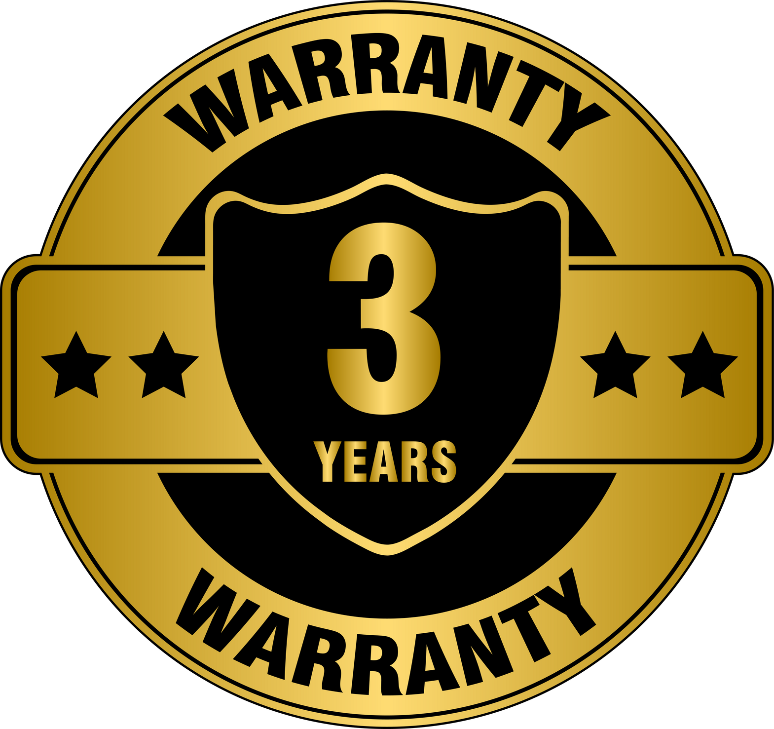 3 Years Warranty Golden Label