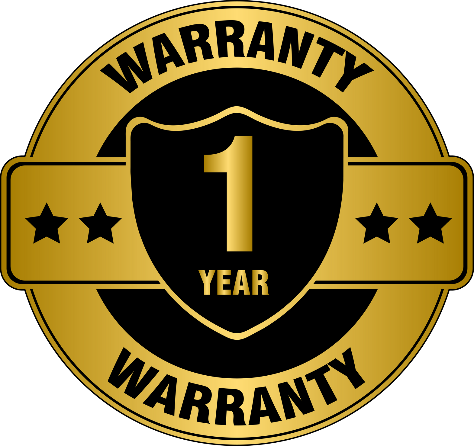 1 Year Warranty Golden Label